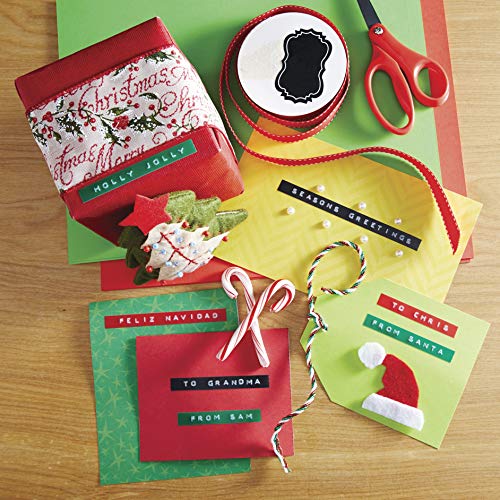 DYMO Embossing Label Maker with 3 DYMO Label Tapes Organizer Xpress Pro Starter Kit Ergonomic Design For Home DIY & Crafting
