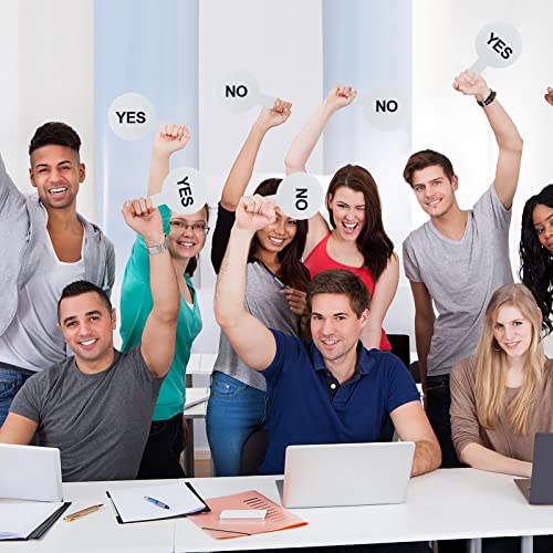 100 Pieces Dry Erase Answer Paddles Handheld Double Sided Paddles Mini White Boards Small White Board Dry Erase Signs Auction WhiteBoard for Students Classroom Voting Games