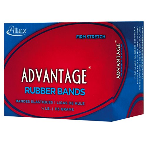 Alliance Advantage#64 Rubber Bands, 1/4 lb, 3-1/2 x 1/4 in, Beige (Beige, 80 bands approx.)
