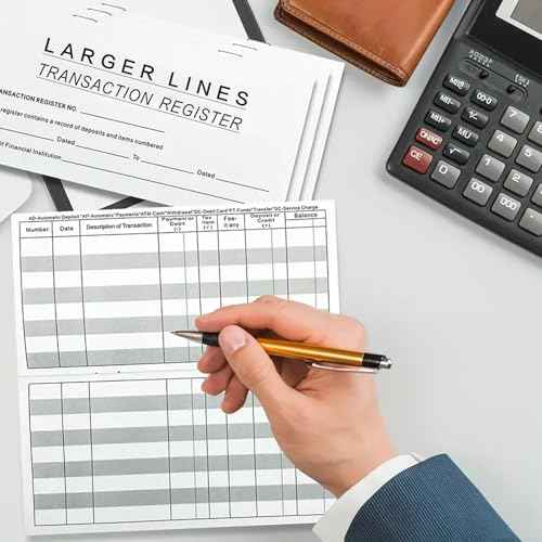 12 Pack Checkbook Register, Check Registers for Personal Checkbook, 6" ¡¿ 3", Blank Ledger Transaction Registers for Personal or Business Bank, Saving Account, Deposit and Credit Card, Thick Paper