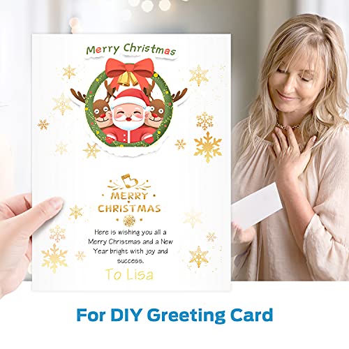 100 Sheets White Cardstock Paper - Ohuhu 11 x 17 Eco-Friendly Cover Card Stock Legal Printer Paper for DIY Making Cards Invitations Crafting Crafts Arts Ledger Tabloid Posters - 80 lb