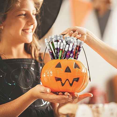 500 Halloween Pencils with Erasers In Bulk for Office School Supplies Kid Wooden Pencils Set for Halloween Christmas Party Pencils(500)