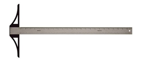 ALVIN SST18 Stainless Steel Professional Graduated T-Square, Drawing and Design Tool, Great for Carpentry, Drafting, Architecture, Engineering, and Art - 18 Inch