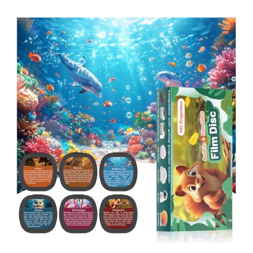 Rusoso Galaxy Projector Pro Disc Set 6-Pack 5K HD Ocean Scene Replacement