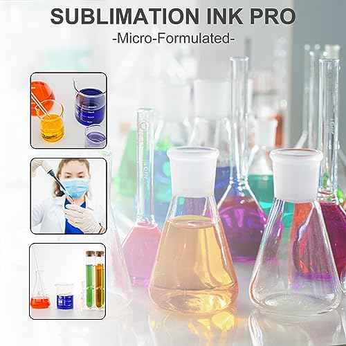 SG500 SG1000 New Sublimation Ink Cartridge Compatible with Sawgrass Virtuoso SG500 SG1000 Printers(1 Black, 1 Cyan, 1 Magenta, 1 Yellow, 4-Pack)