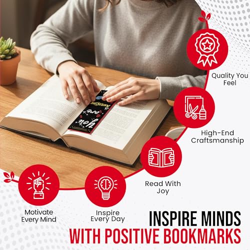 100-Pack Inspirational Motivational Bookmarks for Reading & Classroom Rewards