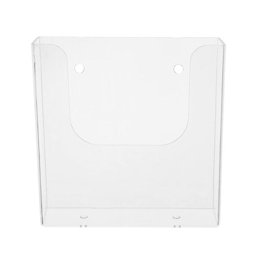FOMIYES Hanging Wall File Organizer Clear Single Pocket Wall Mount File Holder A5 Magazines Organizer Document Rack Wall Bin for Office Home Acrylic Sign Holder Storage file rack