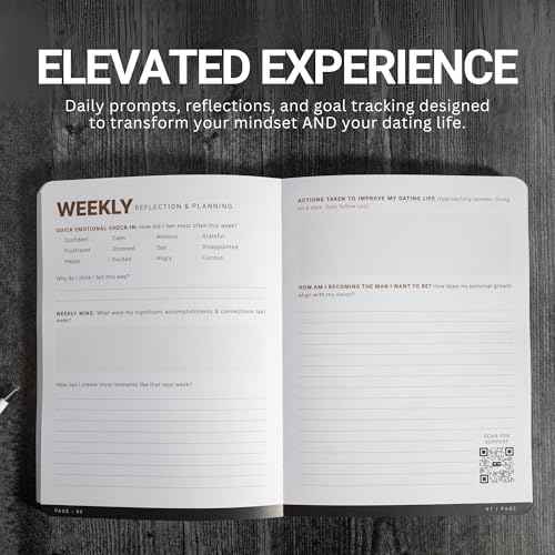 Self-Made Man: Dating Journal for Men | Track Confidence, Patterns & Reflections | Build Self-Mastery, Emotional Intelligence & Intentional Dating Habits | Personal Growth Journal
