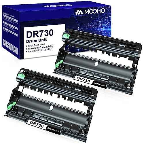 DR-730 Drum Unit Compatible Replacement for Brother DR730 DR 730 Drum for Brother MFC-L2710DW HL-L2350DW HL-L2395DW HL-L2390DW HL-L2370DW DCP-L2550DW MFC-L2750DW Printer (2 Pack,NOT Toner)
