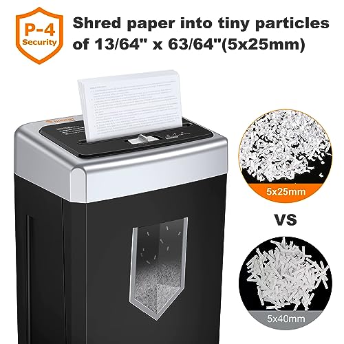 Bonsaii 15-Sheet Cross-Cut Heavy Duty Paper Shredder for Home Office