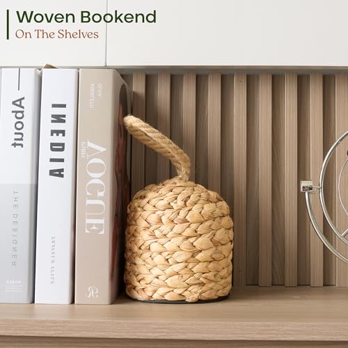 Water Hyacinth Door Stop 4.4 lb – Decorative Heavy-Duty Door Stopper