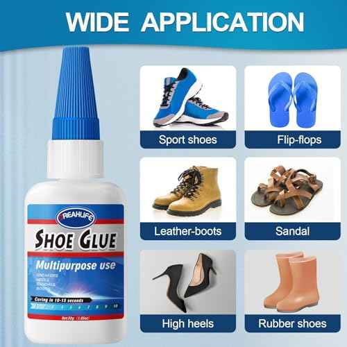 Super Glue for Shoe Repair - Heavy Duty, Ideal for Soles, Boots, Sneakers, Heels & Sandals - 30g