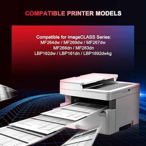 051 Toner Cartridge Black 2 Pack Compatible Replacement for Canon 051 051H CRG-051 Toner for Canon imageCLASS MF264dw MF269dw MF267dw MF266dn MF263dn LBP162dw LBP161dn LBP1692dwkg Printer