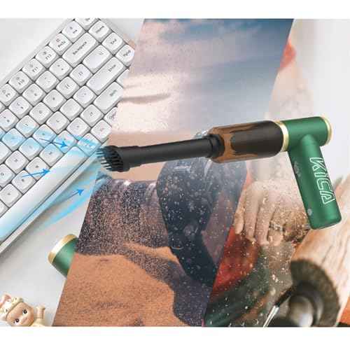 KiCA JetFan 2 Air Duster Vacuuming Accessories, Computer Vacuum Cleaner - for Keyboard Cleaning