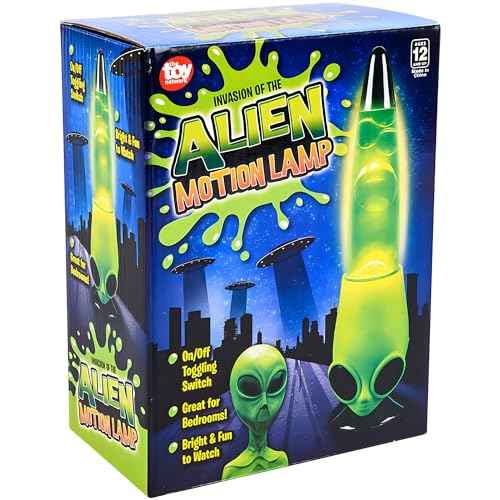 Rhode Island Novelty 13 Inch Alien Head Wax Motion Lamp
