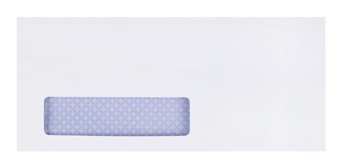 Quality Park Window Security Envelope, Reveal-N-Seal, White, 4.125 x 9.5, 500 per Box, (67418)