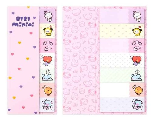 Stationery Sets (Pink Bunny Character) School Supplies Notes Sticky Tabs Ball Point Pen Sticky Note All in One