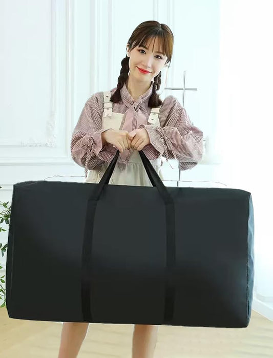 1 Pack 60L Sturdy Oversized Storage Bag for Moving, Traveling,A Durable Backpack with Double Zippers and Reinforced Handles,Small