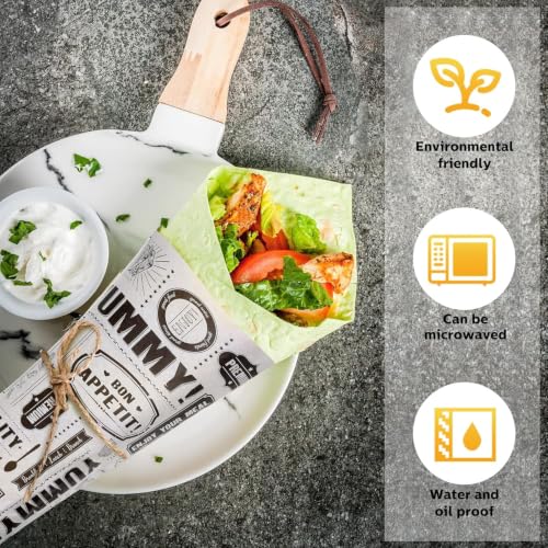 2000 Pieces Newsprint Wax Sheets Newspaper Food Wrap Paper,White