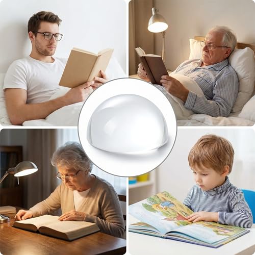 16 Pcs Crystal Dome Magnifying Paperweights for Reading Home & Office Decor