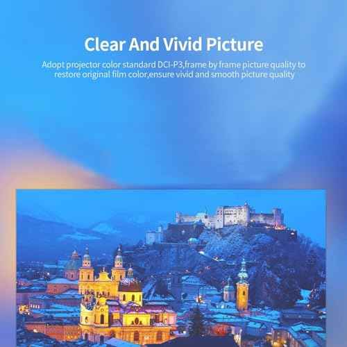 Mini Projector, 1080P Full HD Video Projector, Portable Outdoor Home Theater Movie Projector, Hifi Stereo Speakers, HDMI, USB, AV, Smartphone Tablet TV Sticks (US