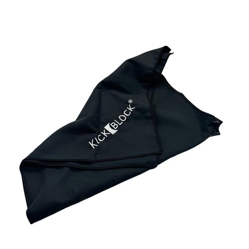 KickBlock Drummer Towel - Quick Dry Towel for Musicians - Attaches to Drum Kit - Sweat Absorbing Hand Towel - Drum Set Accessory & Gift (Black)