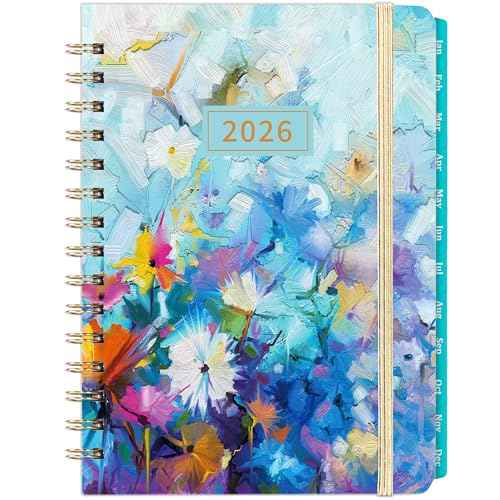 2026 Planner - Planner 2026, Jan 2026 - Dec 2026, 6.3¡¯¡¯ ¡¿ 8.4¡¯¡¯, Weekly and Monthly with Tabs, Inner Pocket, Hardcover, Elastic Closure