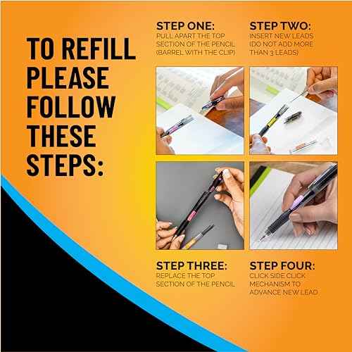 BIC Break Resistant Mechanical Pencil with Shock Absorption and Jumbo Twist-Up Eraser, 12-Count
