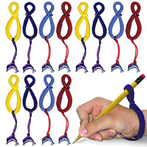 The Original OT Invented & PATENTED HandiWriter, Hand Made in the USA, Handwriting Aid for a Proper Tripod Grip, Finger Position & Better Penmanship. Great For All Kids Kindergarten Age & Up (12 Pack)