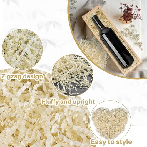 Sukh Off-white Crinkle Paper Filler - Shredded Paper, Gift Basket &