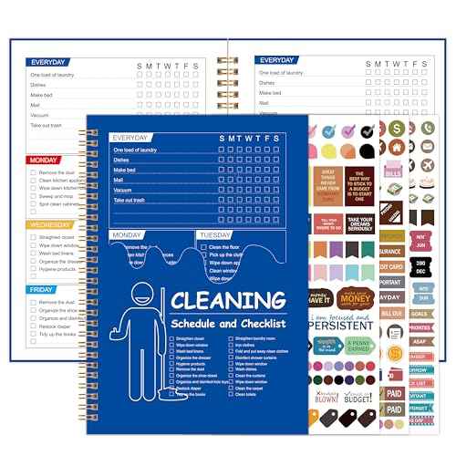 ADHD Cleaning Planner, Cleaning Schedule and Checklist, Undated Daily and Weekly Household Cleaning Checklist Planner, Organize Your Home to Keep Neat and Stress-Free
