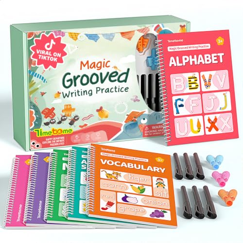 Timetome Traditional Version Magic Grooved Writing Practice Books for Kids 3-8
