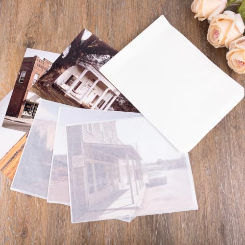 Lineco Glassine Photo Envelopes 8x10 Inches Pack of 100 White Archival Storage