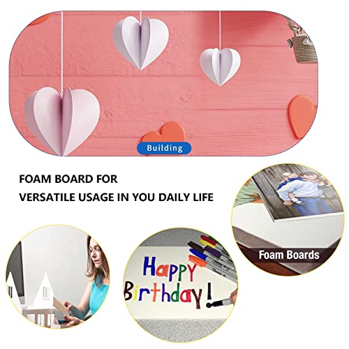 12x16.5 Inch White Foam Board Pack of 15 - 3/16 Inch Thick Craft & Display Boards (Variation: 12x16.5inch-15pcs)