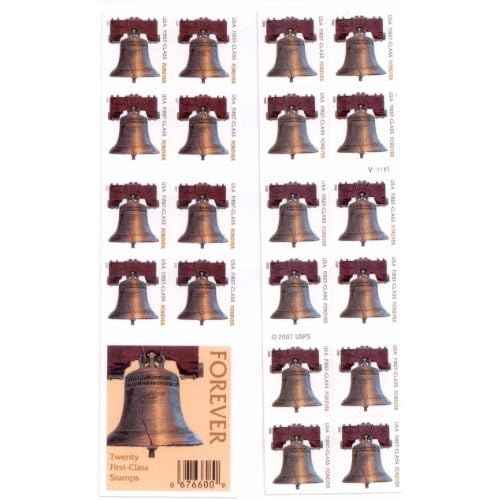 Liberty Bell Forever Stamps Booklet of 20