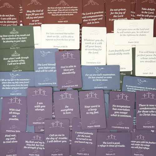 100 Pcs Prayer Card, Bible Verse Scripture Prayer Cards for Women and Men, Encouragement Motivational Christian Gift