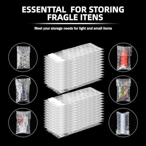 300 Pcs Self-Adhesive Bubble Shipping Bags 2x3.15 Inches Bulk Pack Frienda