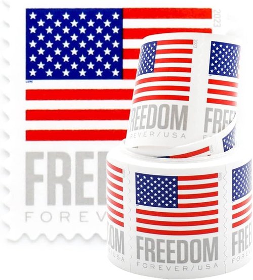 Postage Stamps Roll of 100 (Flag Design Could Vary)
