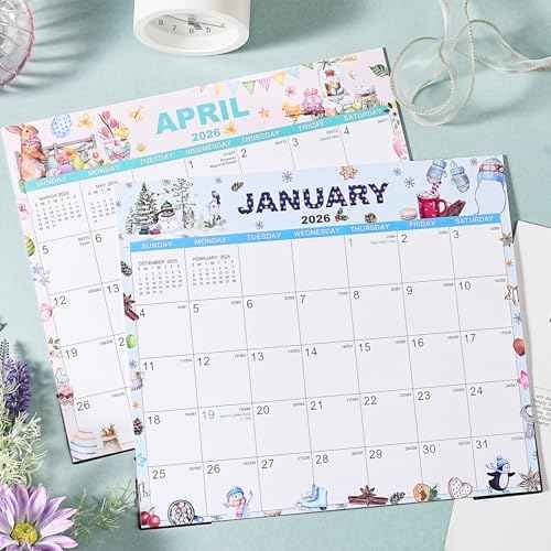 2026 Magnetic Calendar - Magnetic Fridge Calendar 2026, JAN 2026- DEC 2026, 13" ¡¿ 11.5", Tear-off Pad, Magnets Backing, Perfect for Planning - 12 Topics