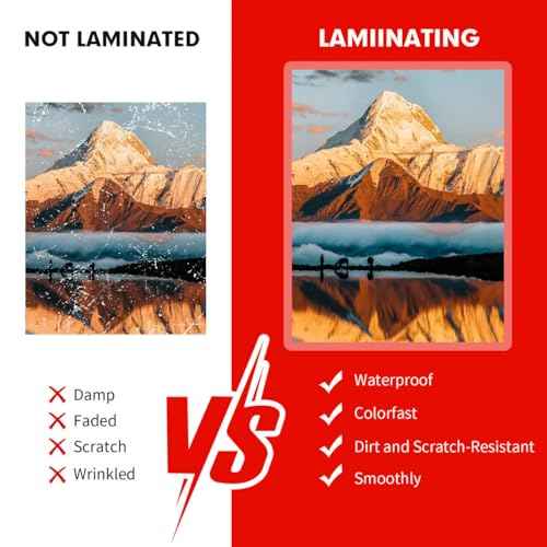 Laminating Sheets, 400 Pack Clear Thermal Laminating Plastic Paper Laminator Sheets, 9 x 11.5-Inch, 3mil, Ideal Office or School Supplies