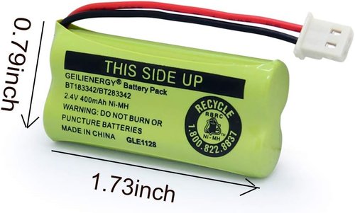GEILIENERGY Cordless Phone Battery - Compatible with VTech CS6114/CS6419 | Pack of 2 Batteries