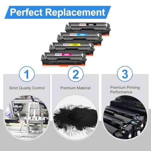 Compatible Canon 067H 067 Toner Cartridge Set Replacement for Canon 067H Compatible for Color ImageClass MF656Cdw LBP632Cdw MF654Cdw MF653Cdw LBP633Cdw MF650C LBP630C MF652Cw Printer- 4 Pack