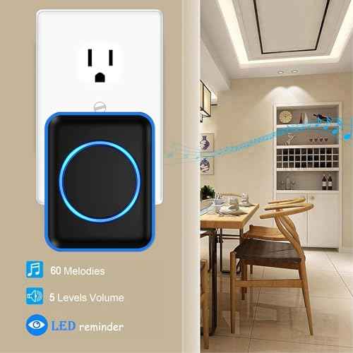 Caregiver Pager, FullHouse Wireless Call Button 1000+ Feet, SOS Alert Nurse Calling Elderly Fall Help System for Patient/Disabled Monitoring at Home, IP55 Waterproof