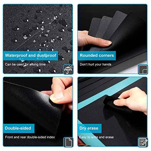 Gueevin 30 Pcs Record Dividers 12.5 x 13.49 Inch Vinyl Record Accessories with White A-Z Stickers for Organizing Protection