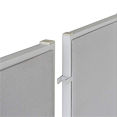 Lorell Straight Panel Connectors, Aluminum, for 180° Fabric Panels