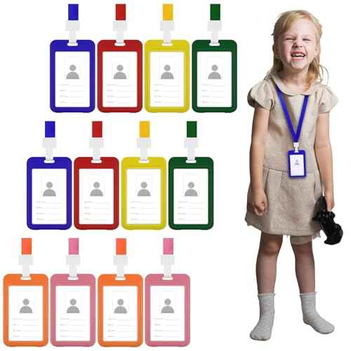 12 Pcs Hall Pass Lanyards and School Passes Set, Hall Pass Lanyards, Silicone Bathroom Passes for Classrooms, Library, Restroom, Office and Nurse, Bright Color Teacher Supplies Gift(6 Colors)