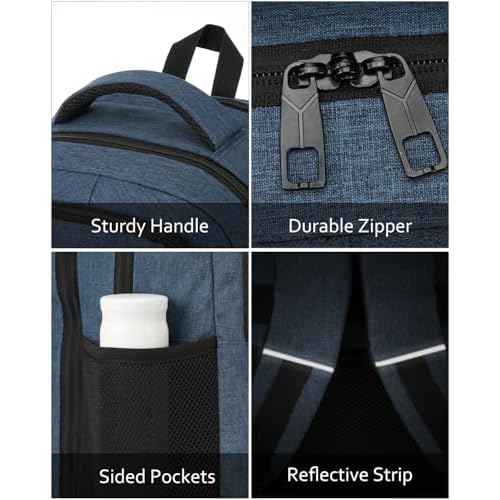 17,3 Inch Laptop Backpack for Men,School Bookbag for Teens Boys with USB Port for College Business