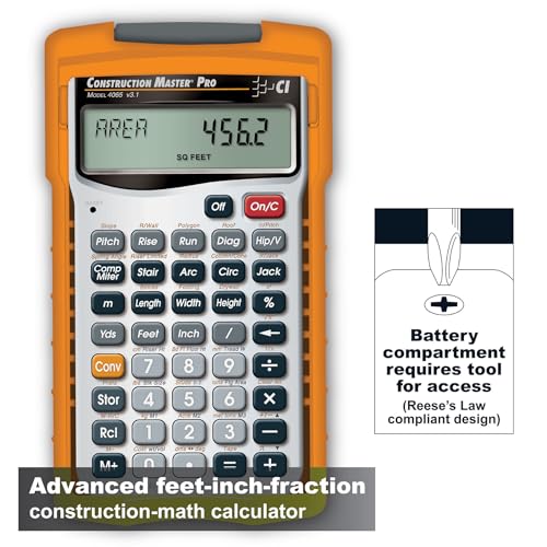 Calculating Industries Construction Master Pro Advanced Construction Math Calculator - Handheld