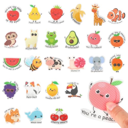 Colorful Large Anxiety Sensory Stickers Calm Stress Relief Motivational Textured Patches