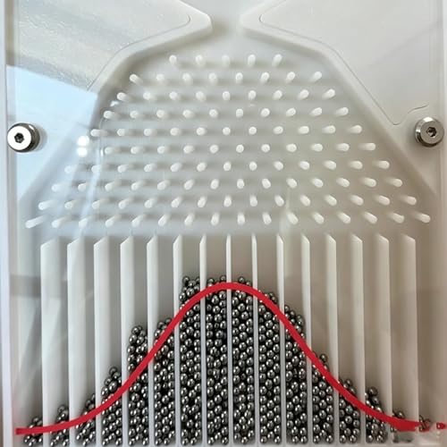Galton Board Probability Model in Acrylic, Black Variation - Educational Desktop Demonstration
